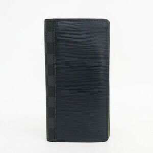 Louis Vuitton Epi Graphite Black Portefeuille Wallet Brazza